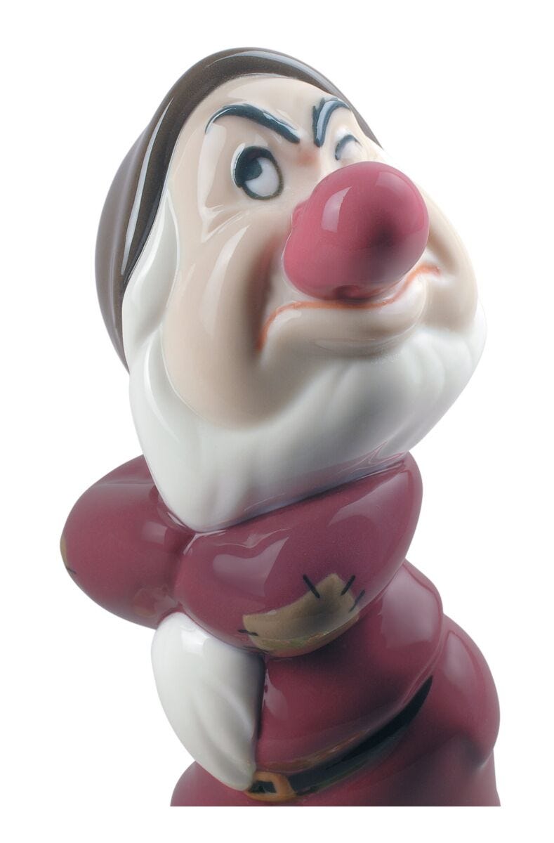 Grumpy Snow White Dwarf Figurine Lladro GB