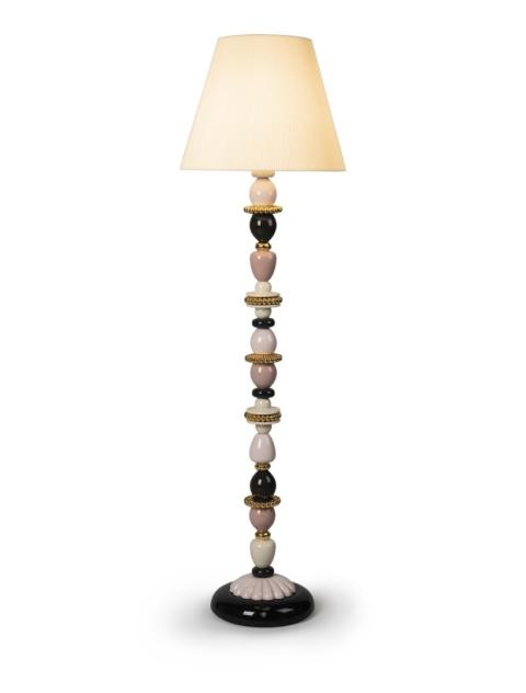 pink and gold lamp