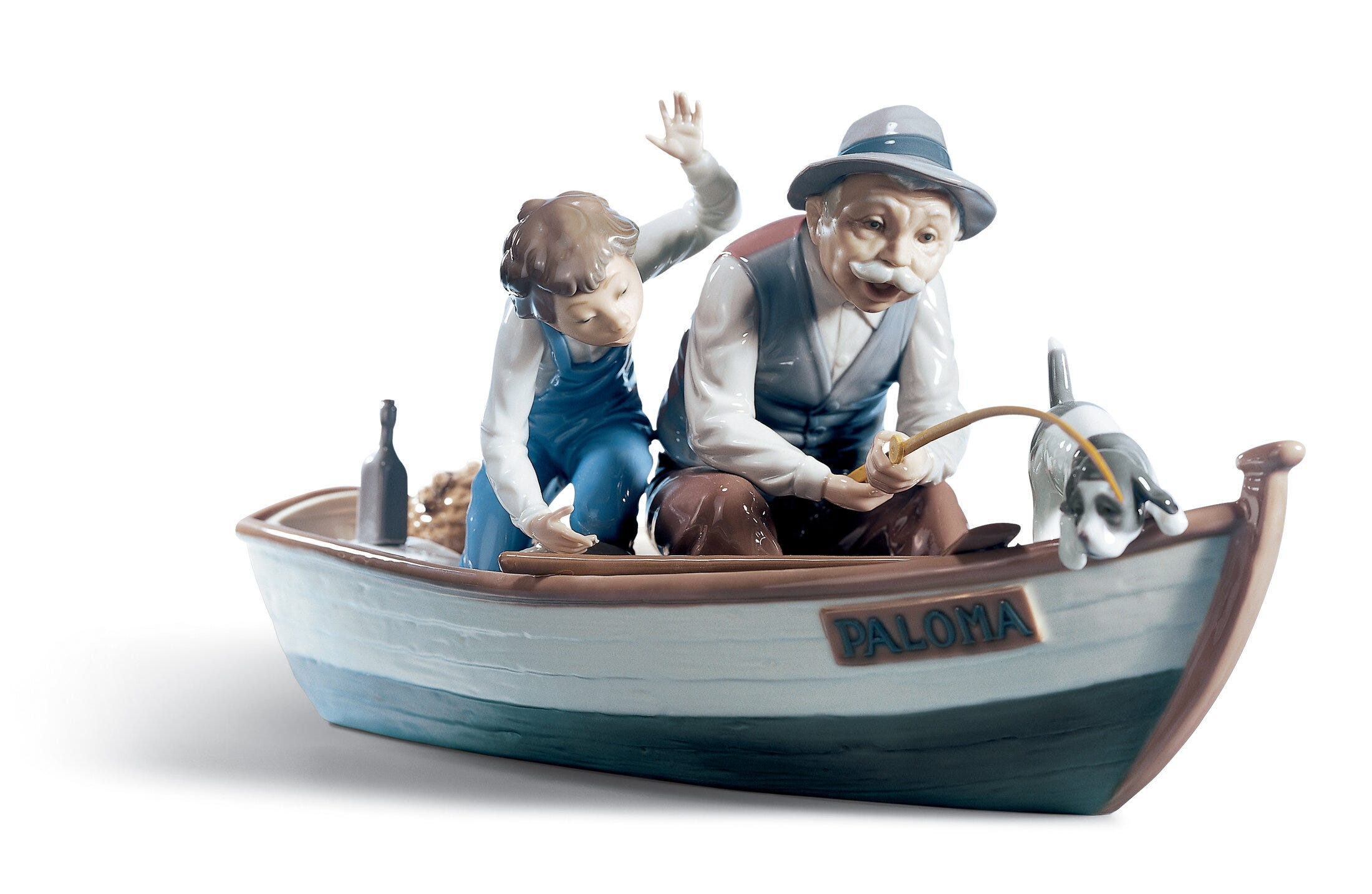 Fishing with Gramps Figurine - Lladro-USA
