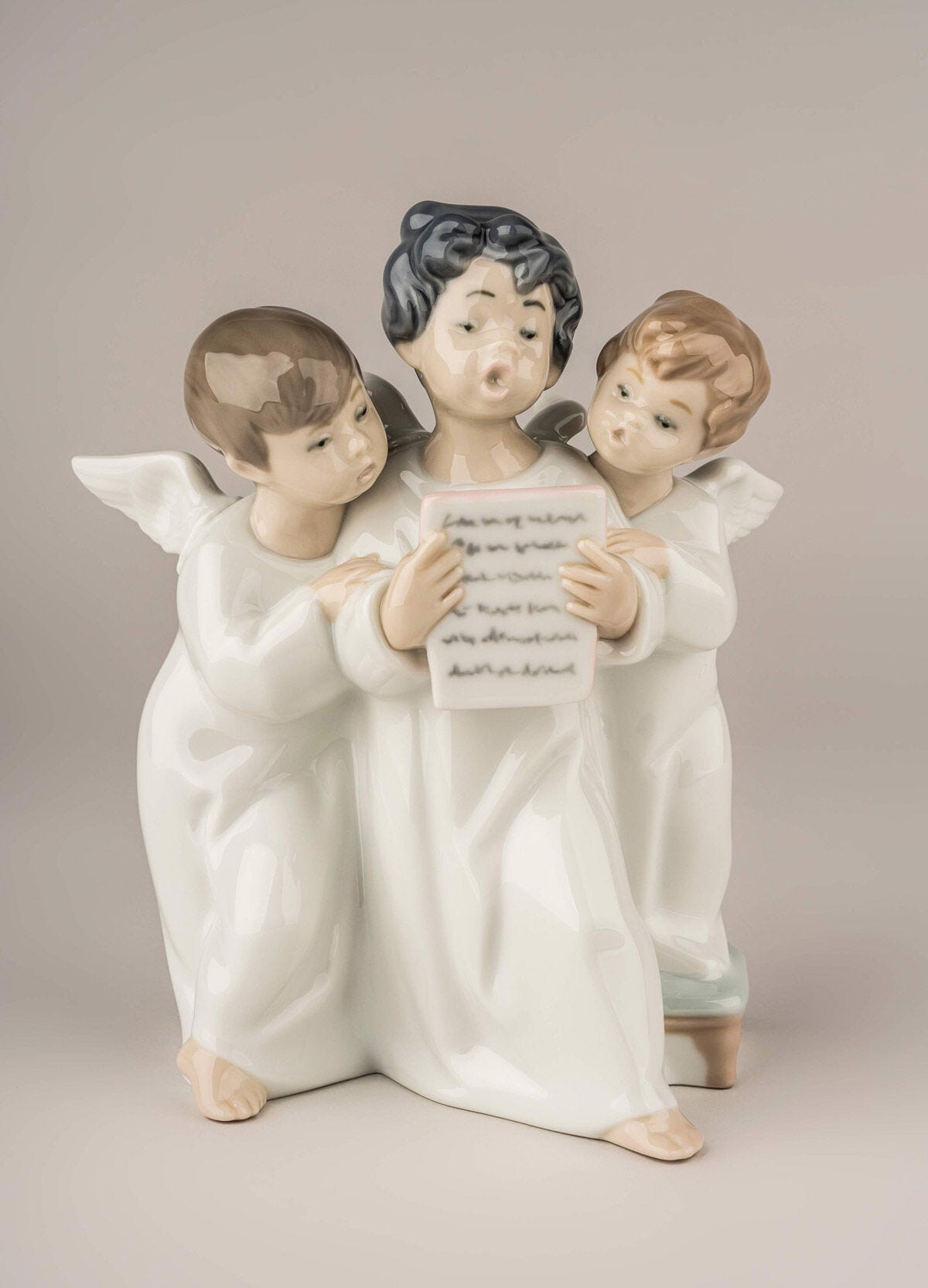 Lladro outlet Singing Angels trio Choir Cherubs porcelain Figurine 7