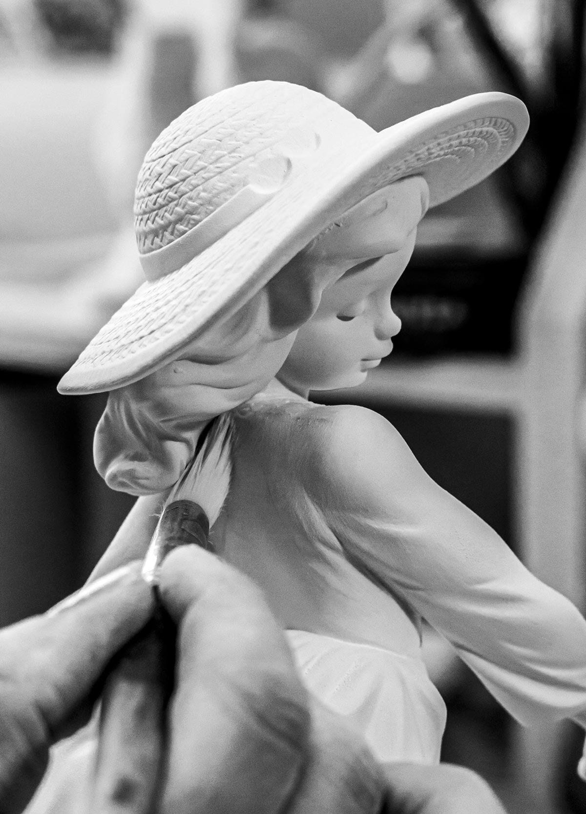 Lladro girl popular with plate and Sweet Scent