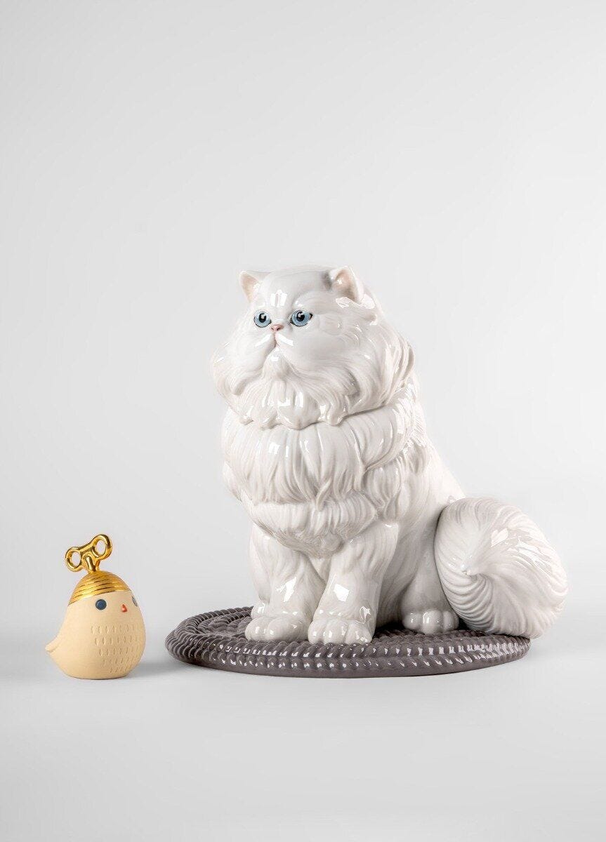 ペルシャ猫とおもちゃ - Lladro-Japan