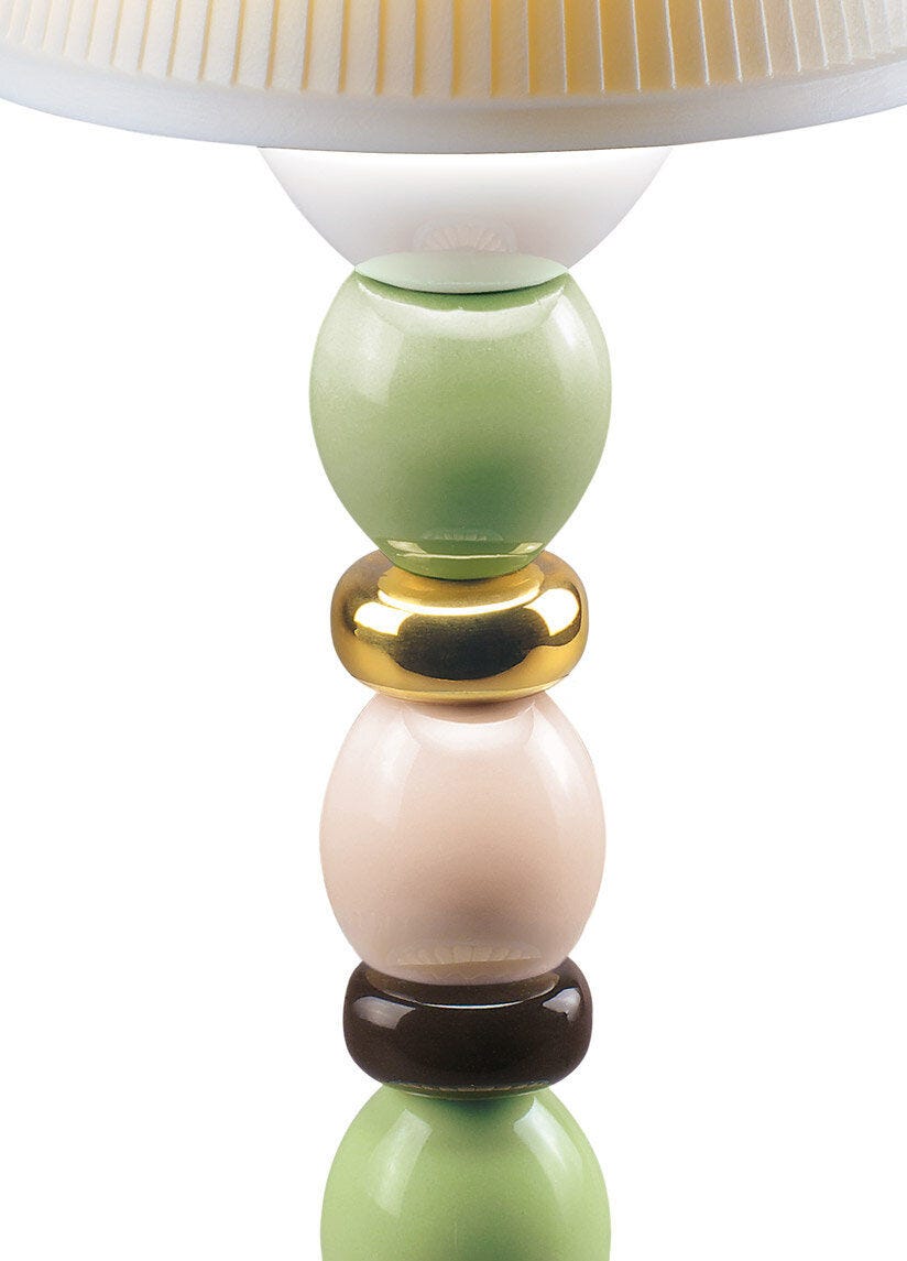 Palm Firefly Golden Fall Table Lamp. Green and Blue - Lladro-Europe
