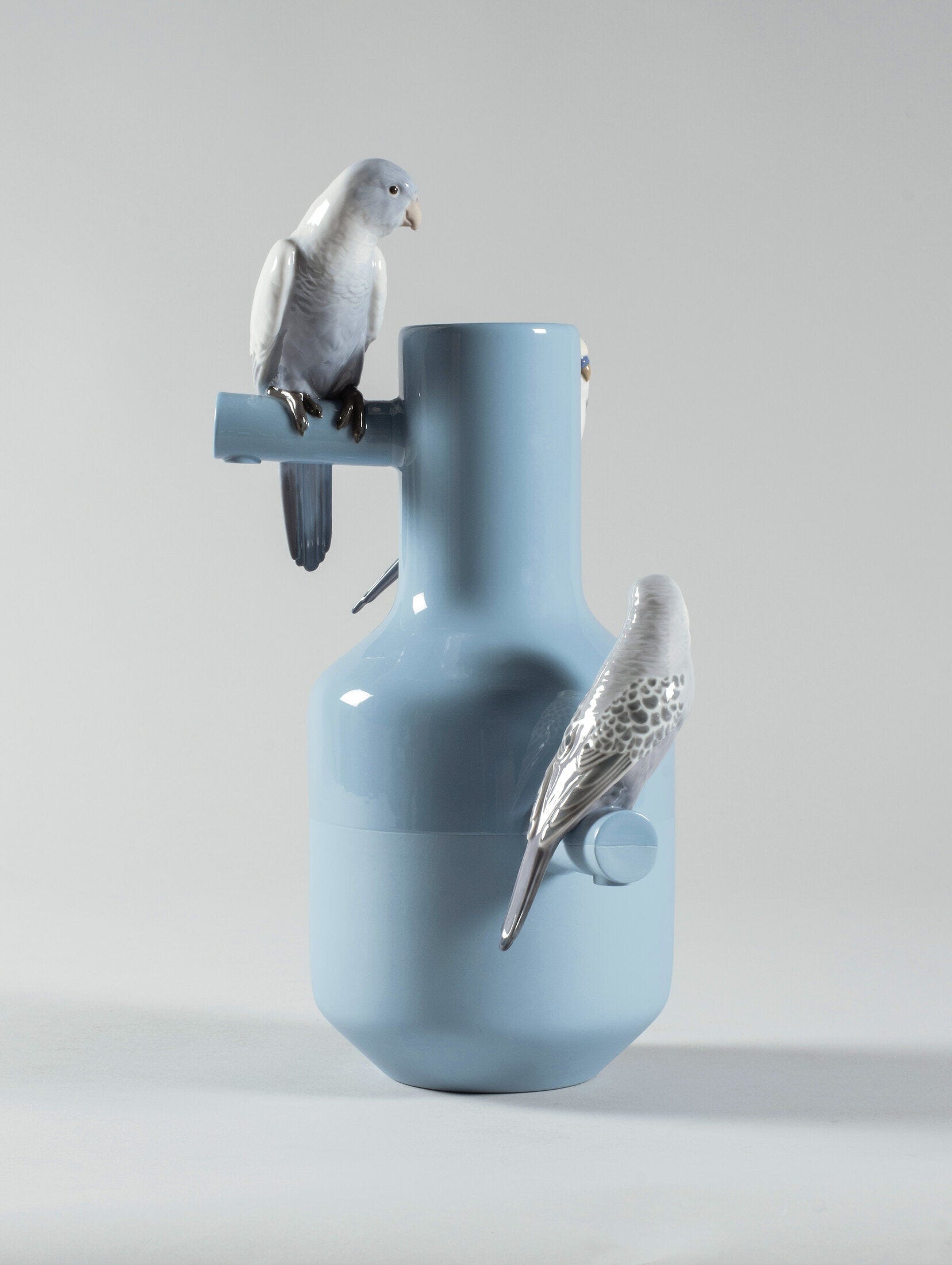 インコたちのパレード/ベース(Blue) - Lladro-Japan