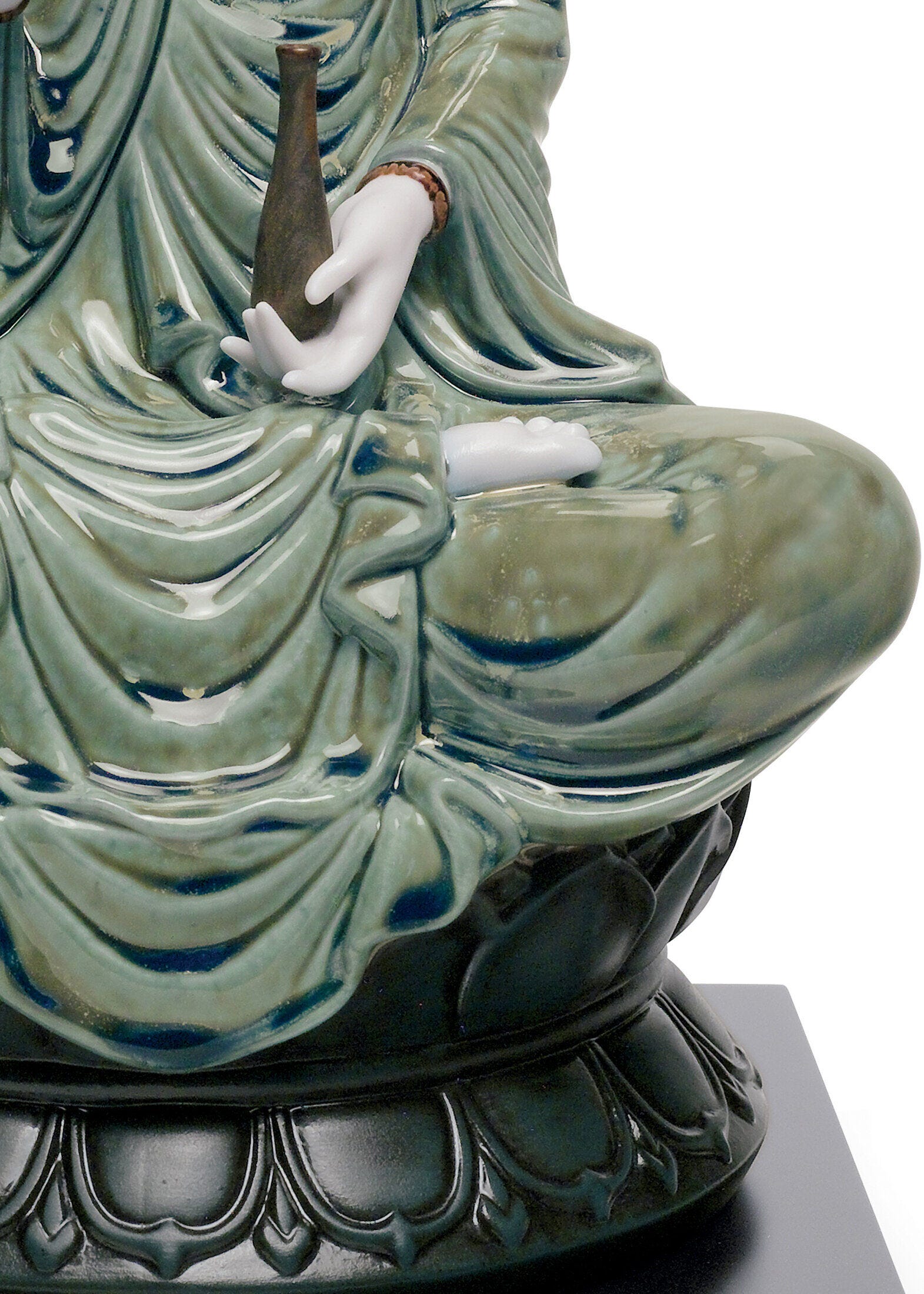 Kwan Yin Figurine. Green