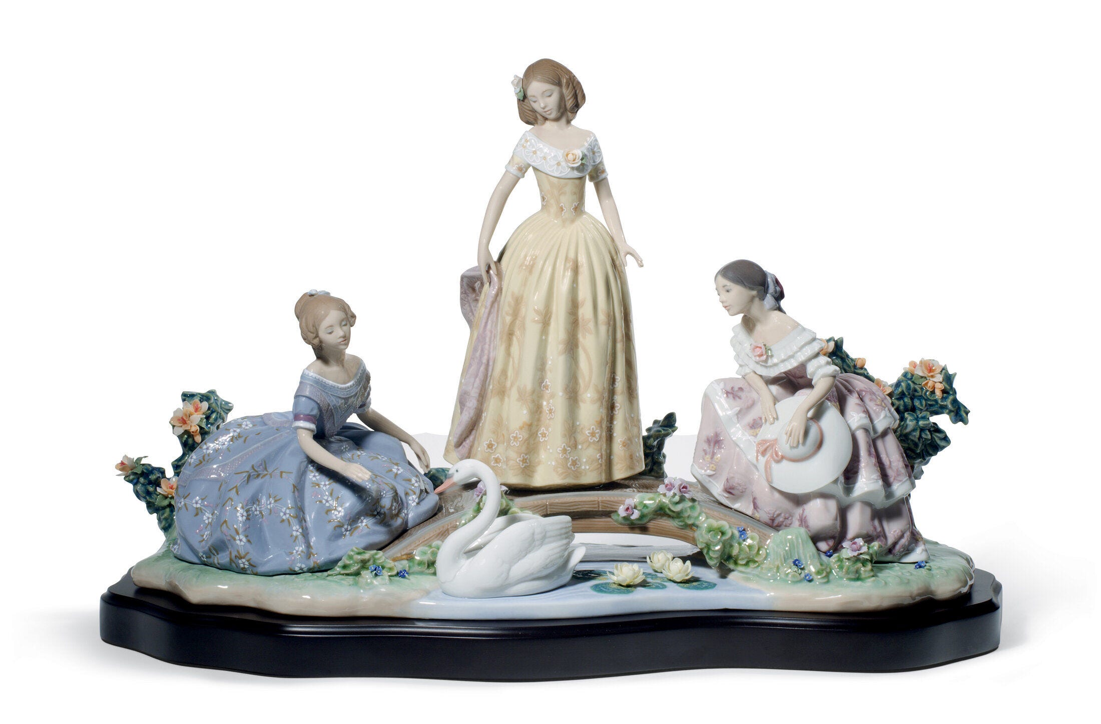 Daydreaming By The Pond Women Sculpture. Limited Edition - Lladro