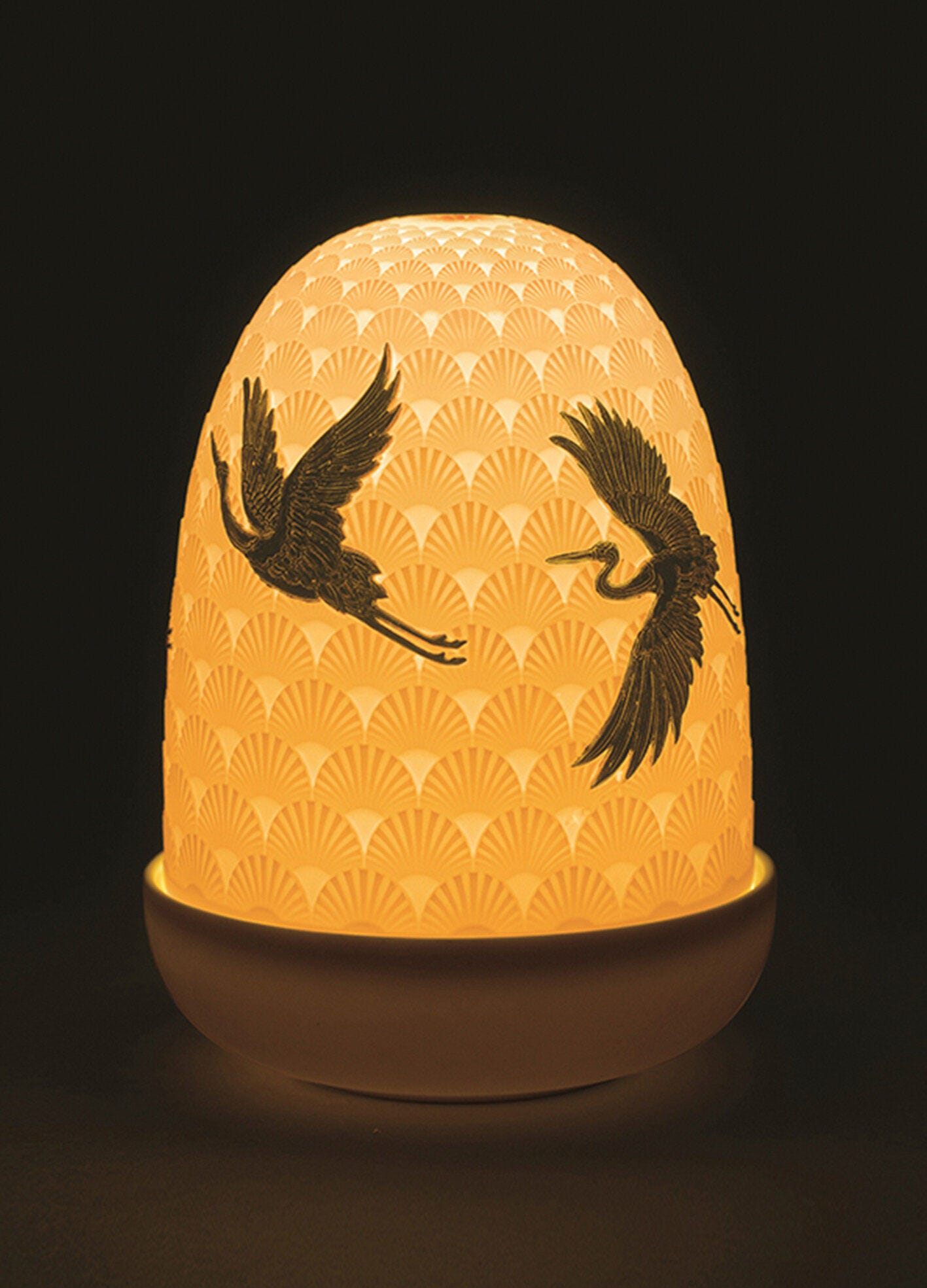 リヤドロ Lladro Cranes Dome Table Lamp 01023923-