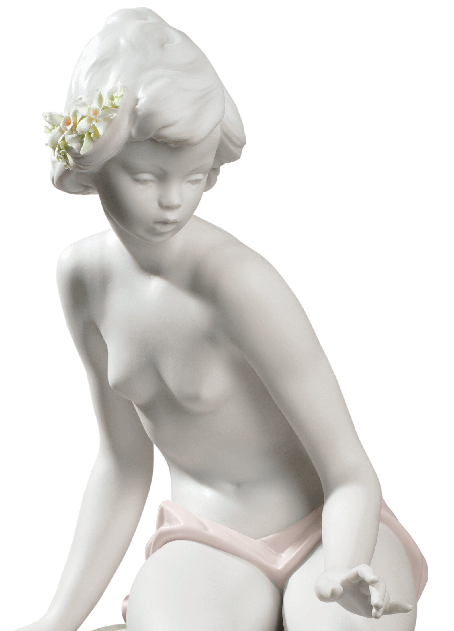 Bathing Nymph Woman Figurine - Lladro-USA