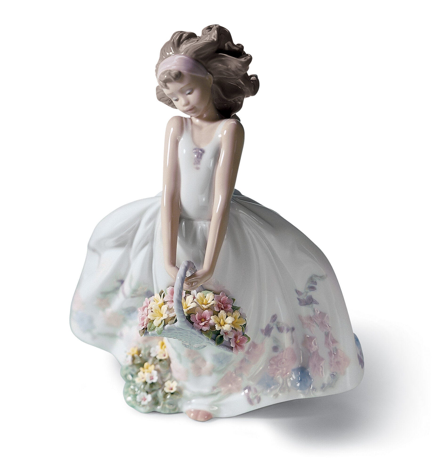 Wild Flowers Girl Figurine - Lladro-USA