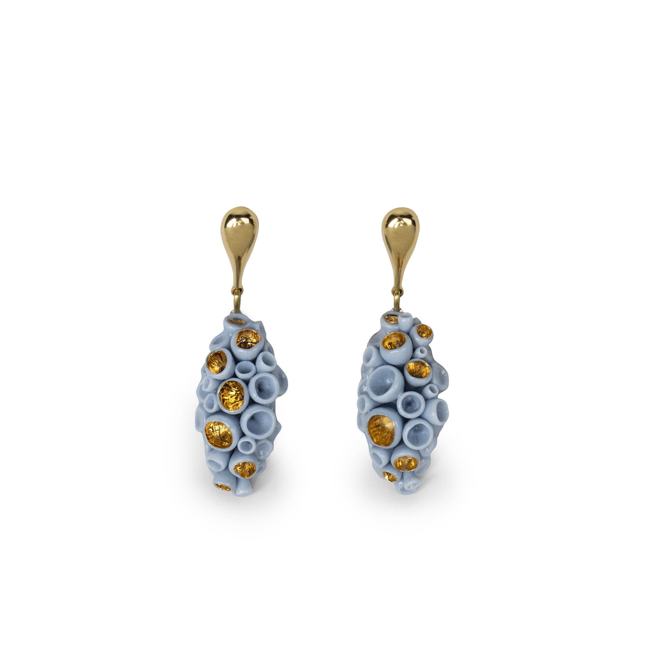 Coral Blue Reef Long Earrings - Lladro-GB