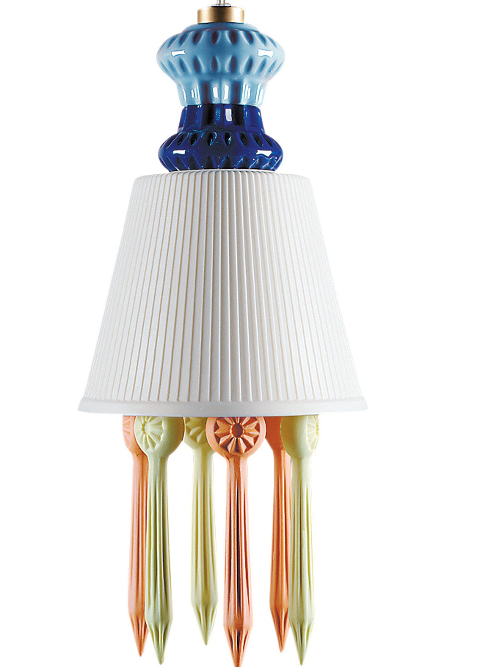 Belle de Nuit Ceiling Lamp with Lithophane and Tears. Multicolor (US)