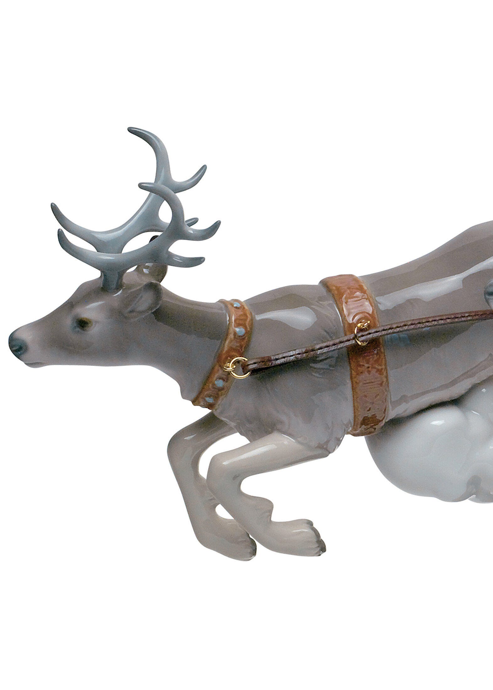 Santa's Midnight Ride Sleigh Figurine. Limited Edition - Lladro-USA