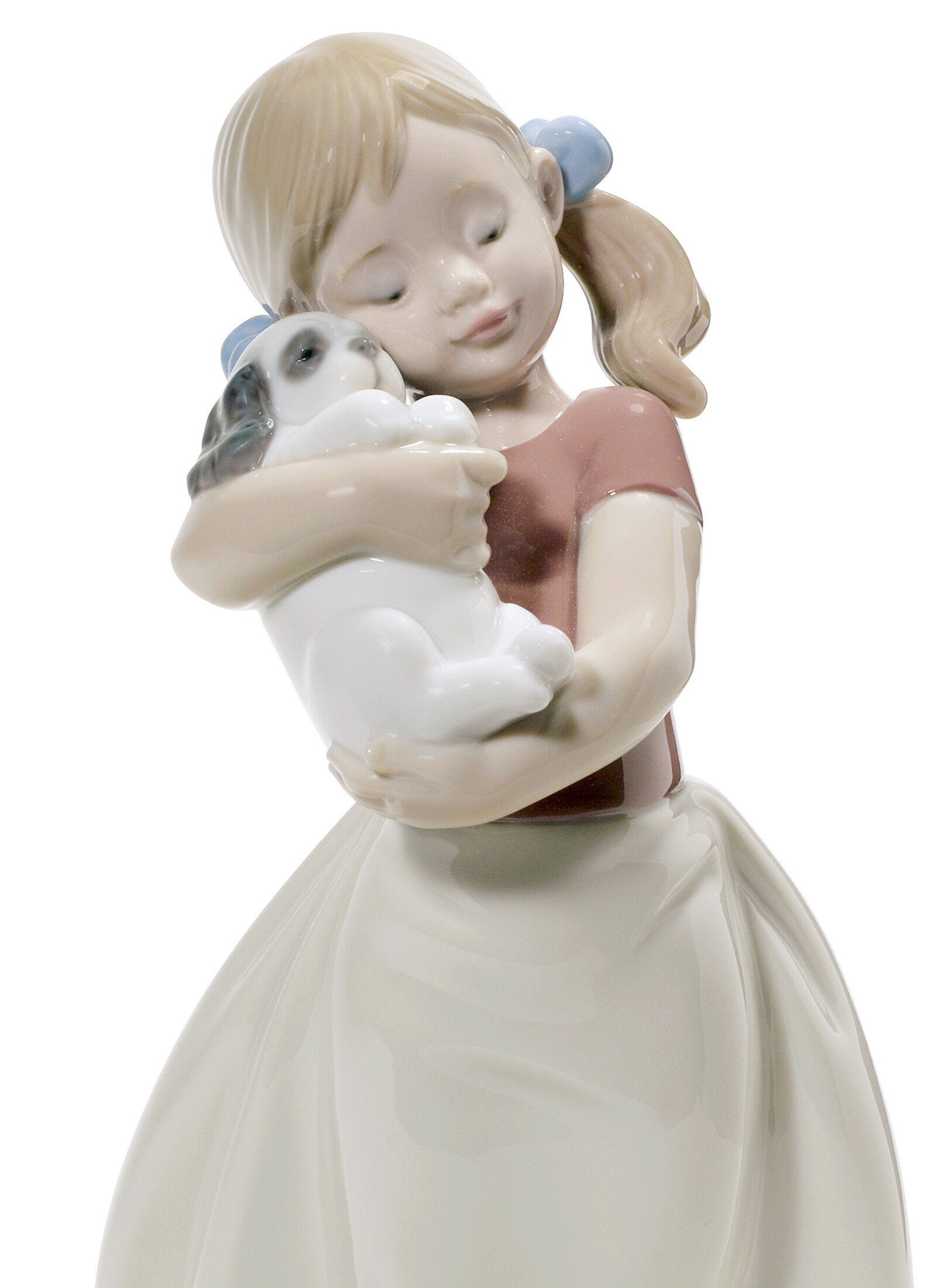 My Sweet Little Puppy Girl Figurine - Lladro-Canada