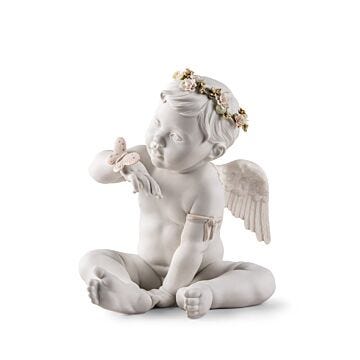 美品 LLADRO リヤドロ 01012499 天からのメッセージ Angel Anunciador