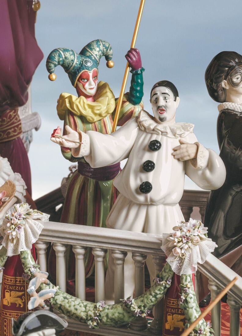 Carnival in Venice Sculpture. Limited Edition in Lladró