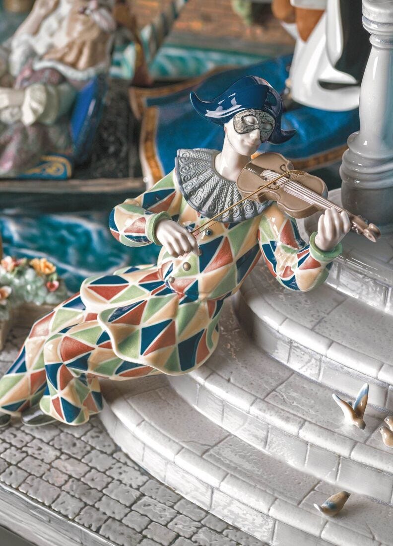 Carnival in Venice Sculpture. Limited Edition in Lladró