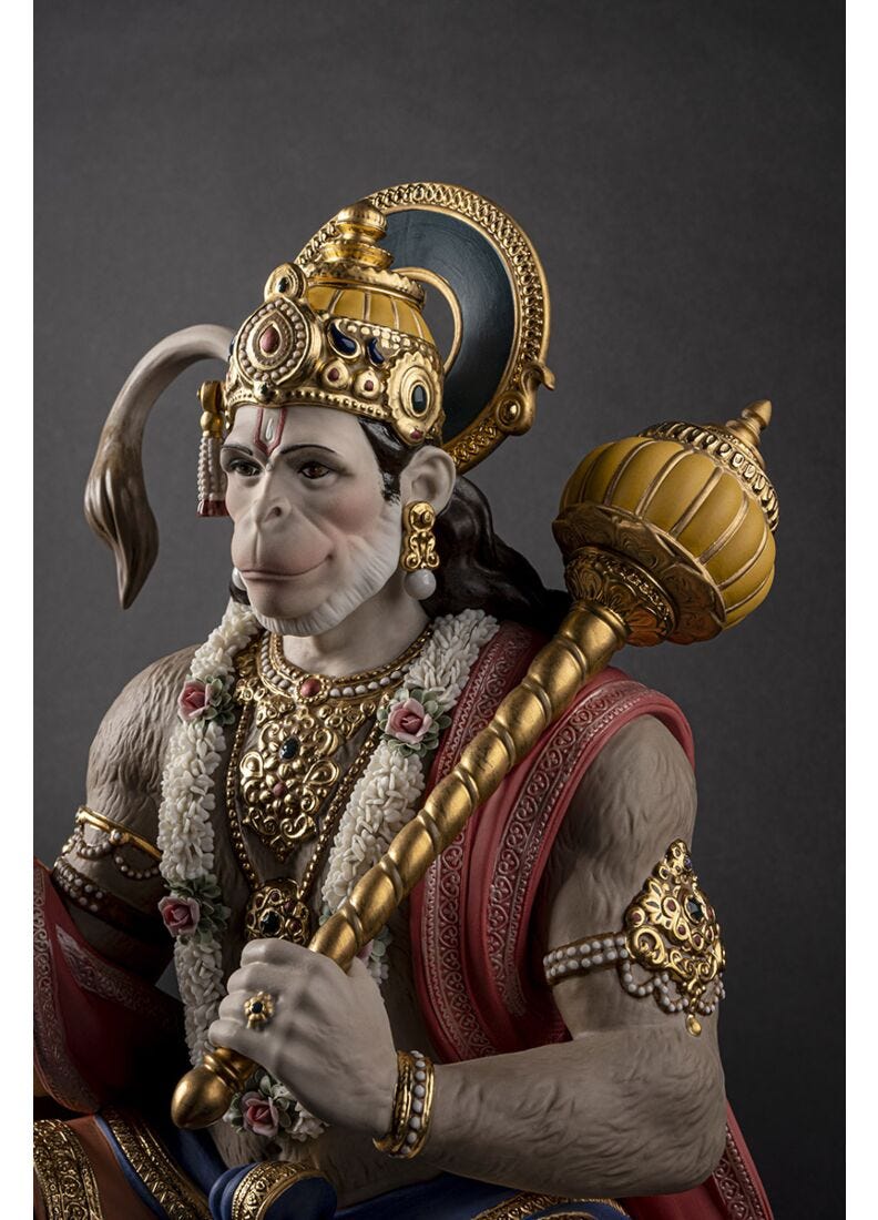 Scultura Lord Hanuman. Serie Limitata in Lladró