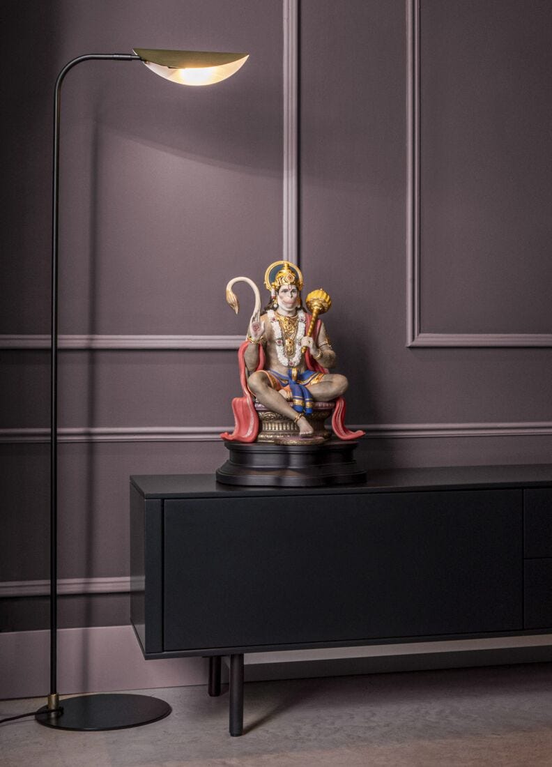 Lord Hanuman Sculpture. Limited Edition in Lladró