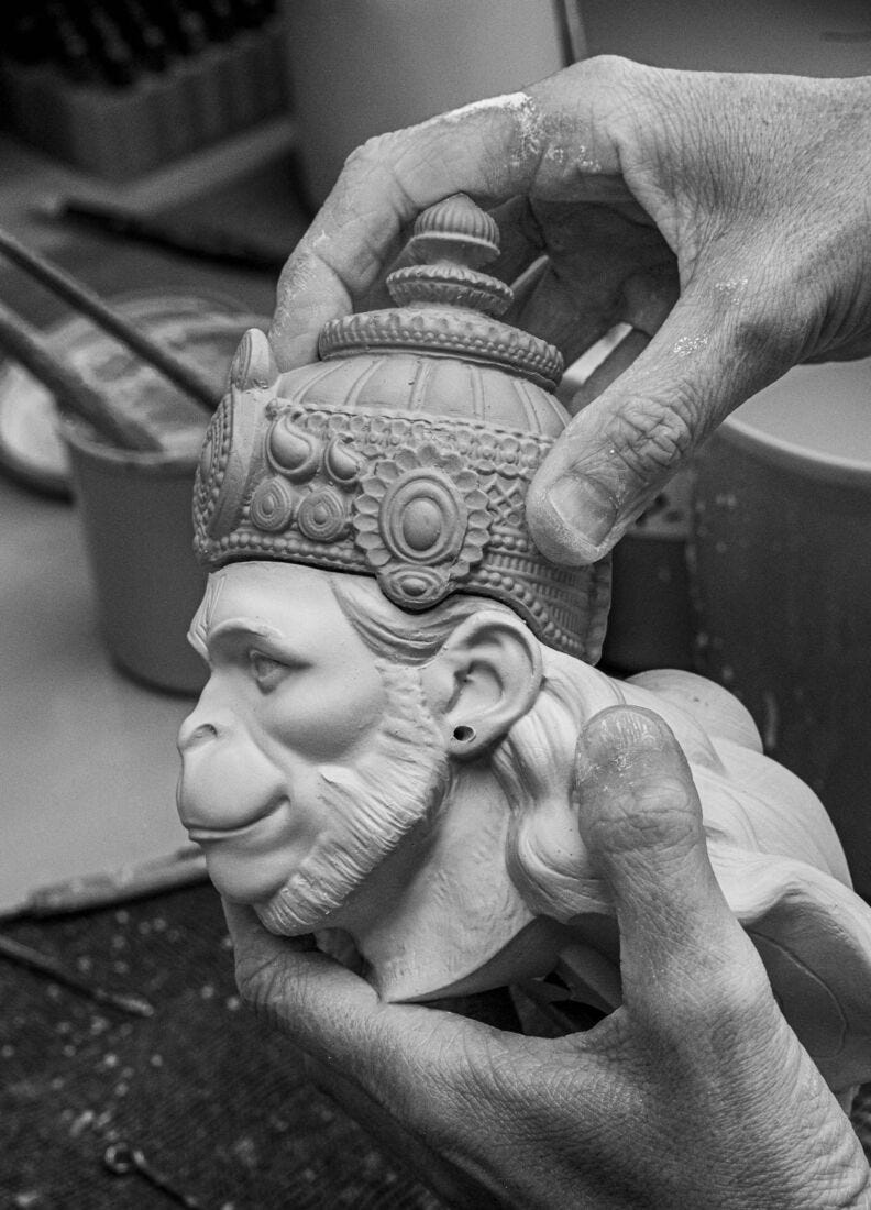 Scultura Lord Hanuman. Serie Limitata in Lladró