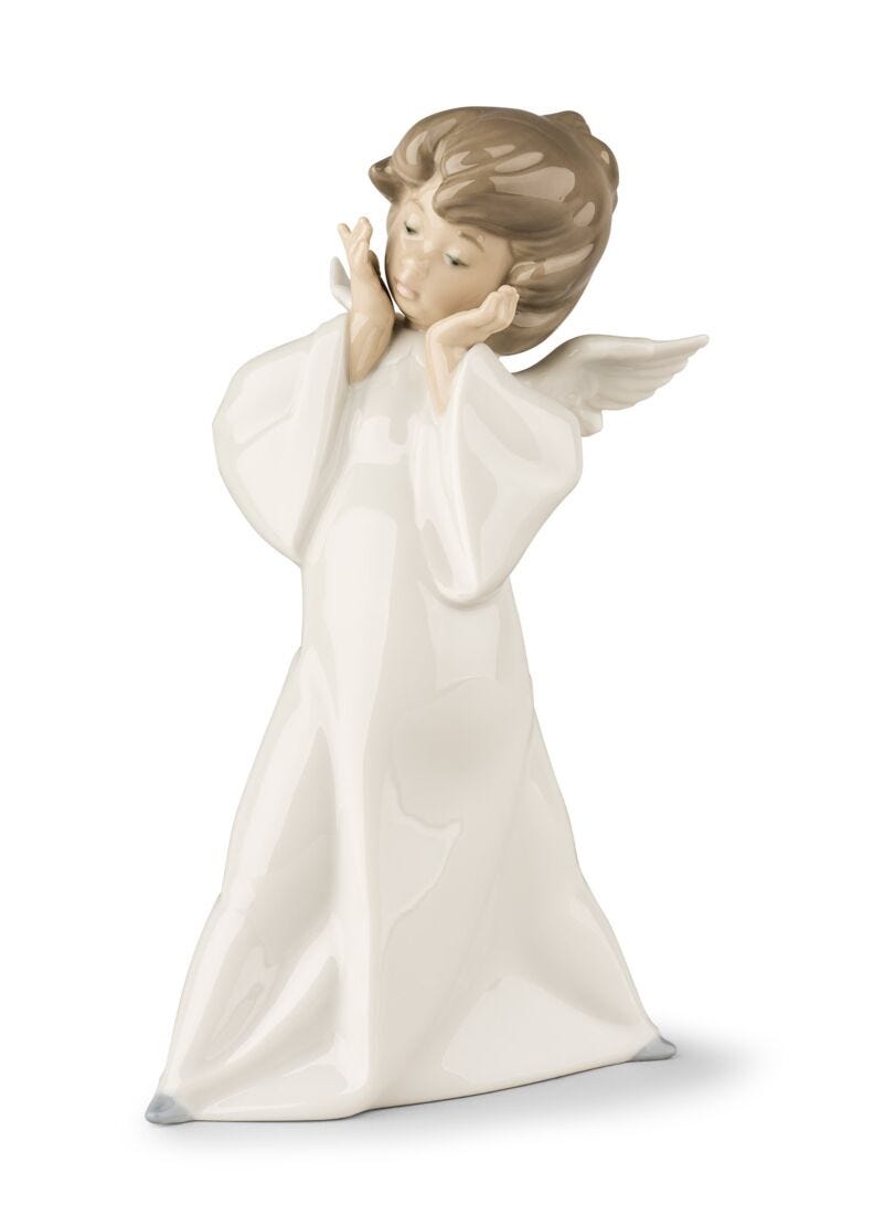 Mime Angel Figurine in Lladró