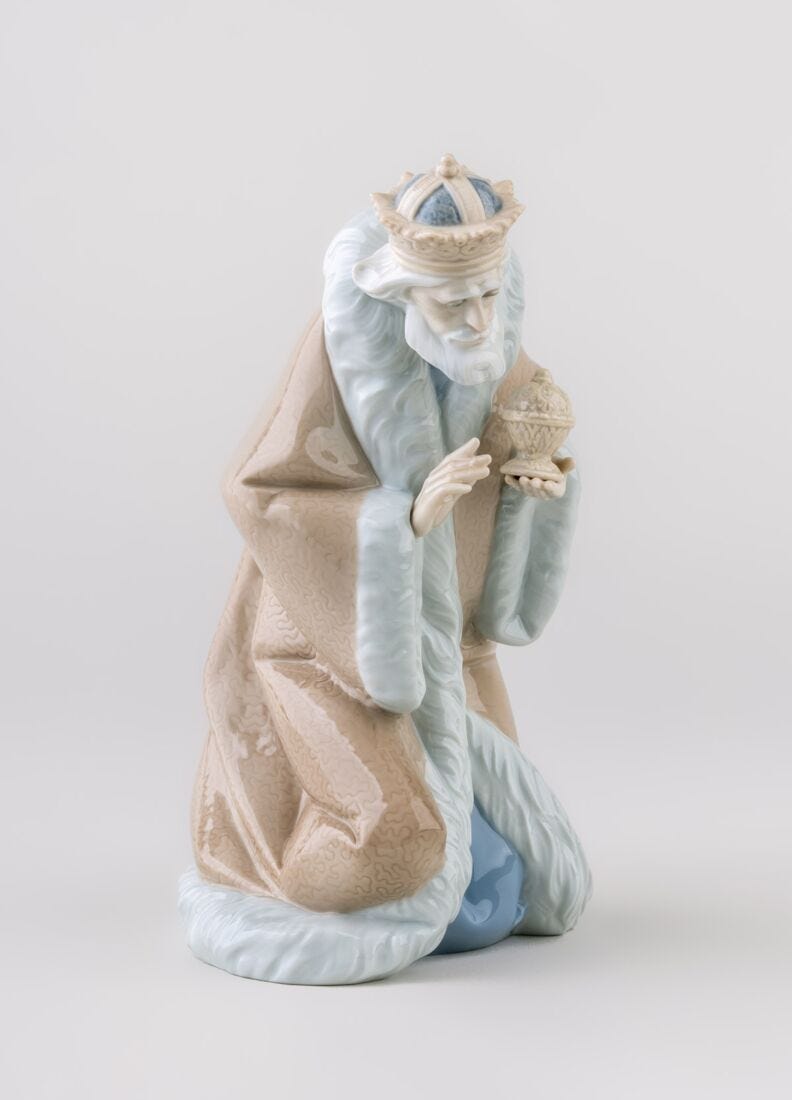 King Melchior Nativity Figurine-II in Lladró