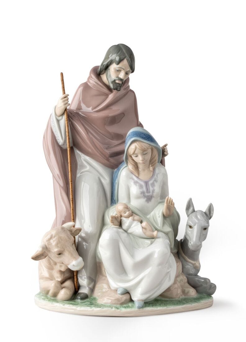 Joyful Event Nativity Figurine in Lladró