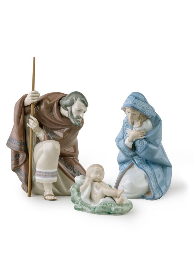 Silent Night Nativity Set in Lladró