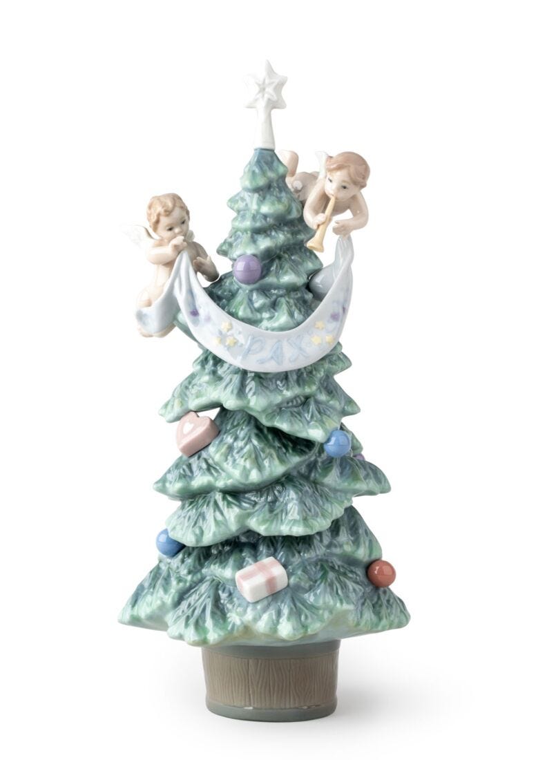 Evergreen of Peace Tree Figurine in Lladró