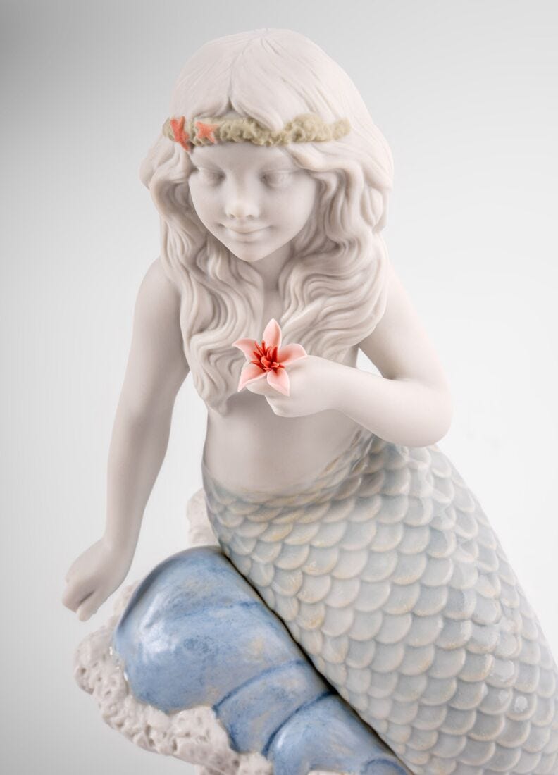 Figurina Sirenetta dell'Oceano in Lladró