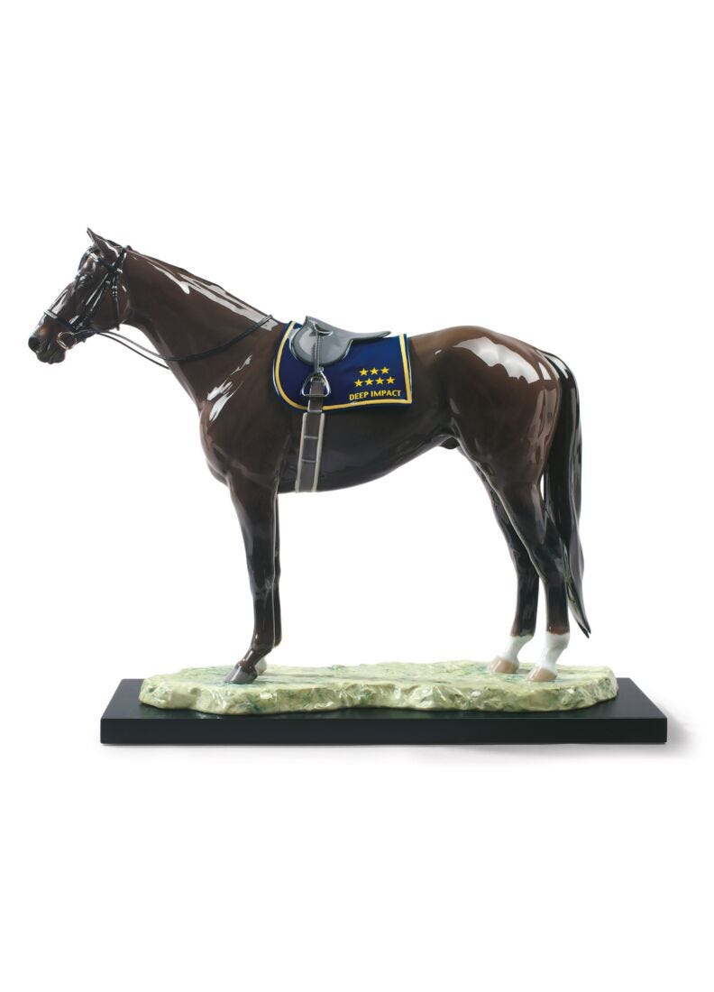 Escultura caballo Deep Impact. Serie limitada Brillo en Lladró