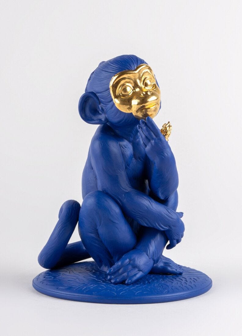 꼬마 원숭이 (Blue-gold) in Lladró