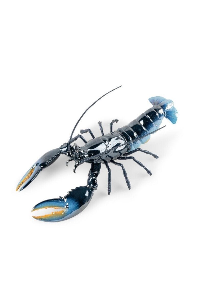 Lobster Sculpture. Blue - Lladro-USA