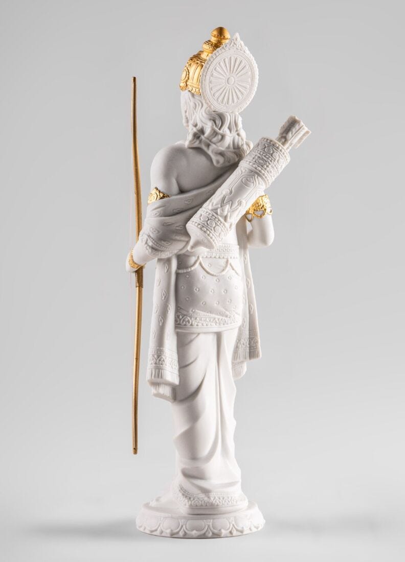 Rama Sculpture. Golden Luster | Lladró Official USA