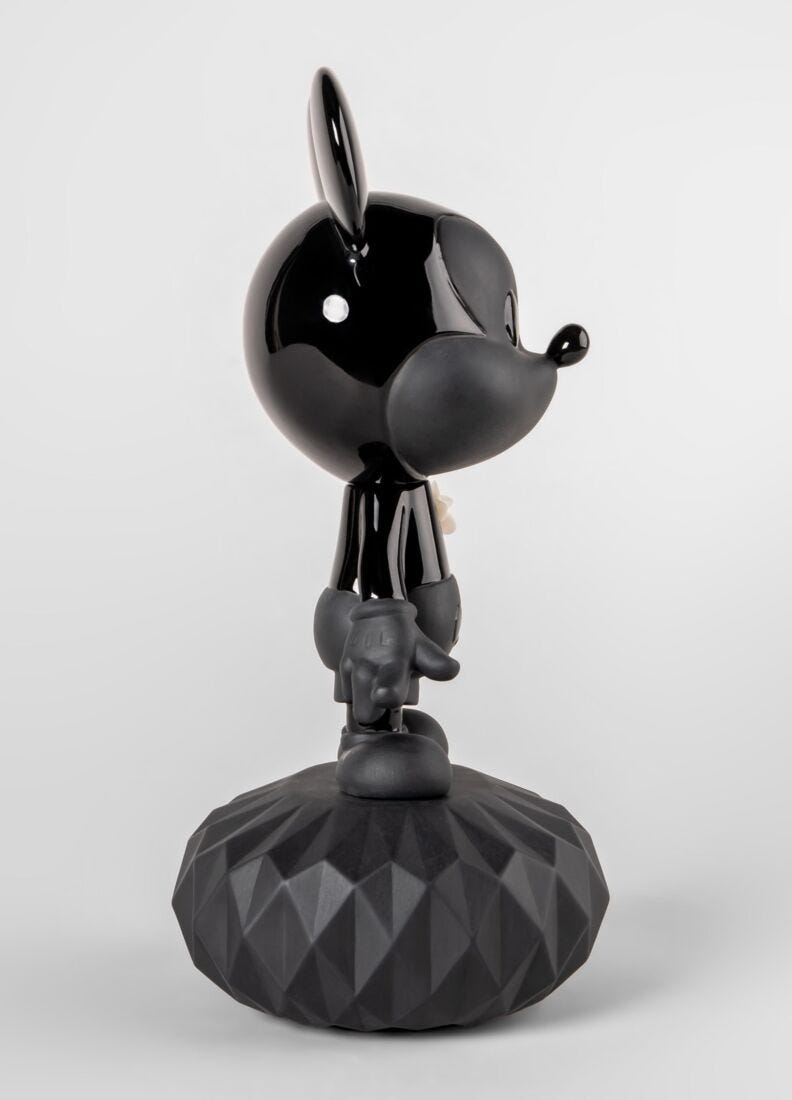 Scultura Mickey Total Black in Lladró