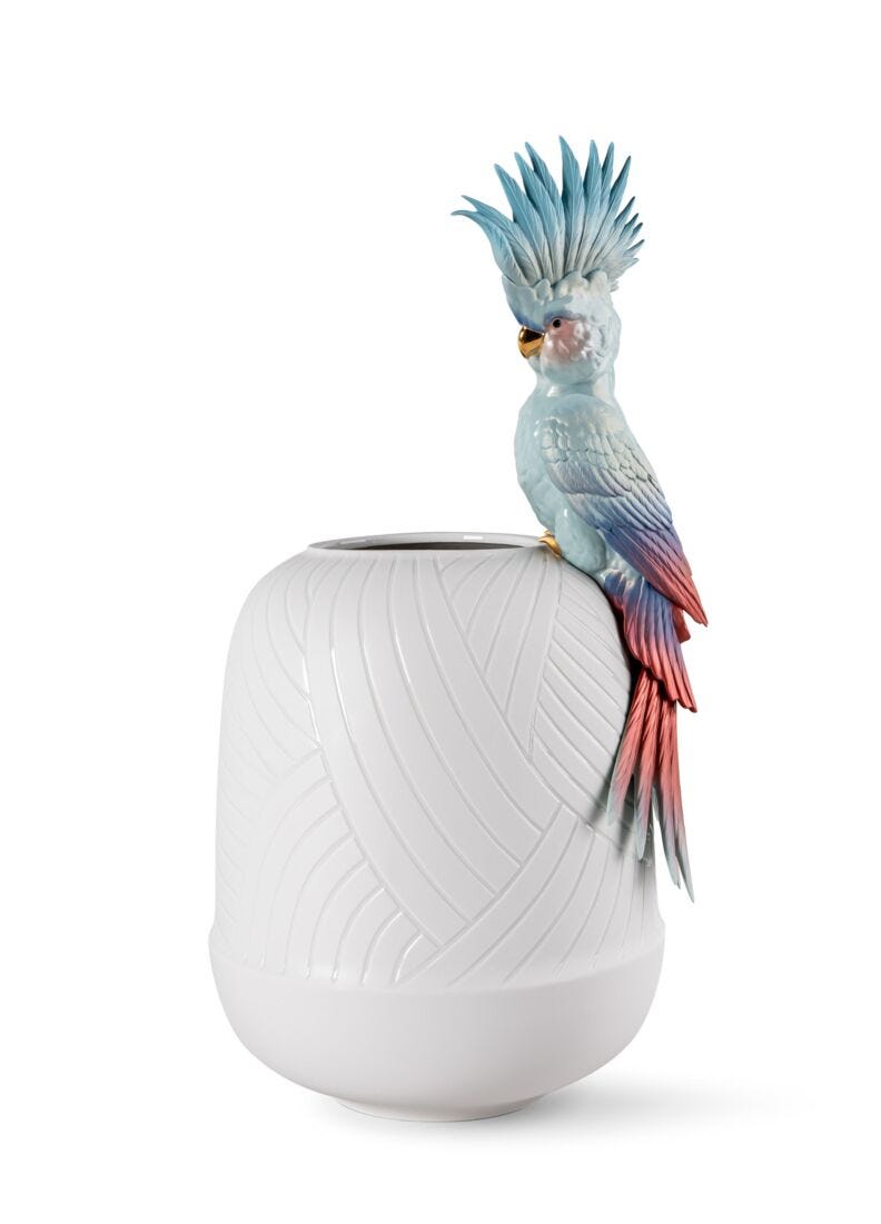 Cockatoo vase in Lladró