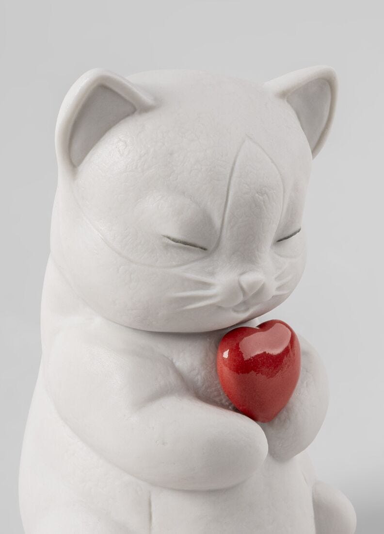 Whiskers-Playful kitten Figurine in Lladró