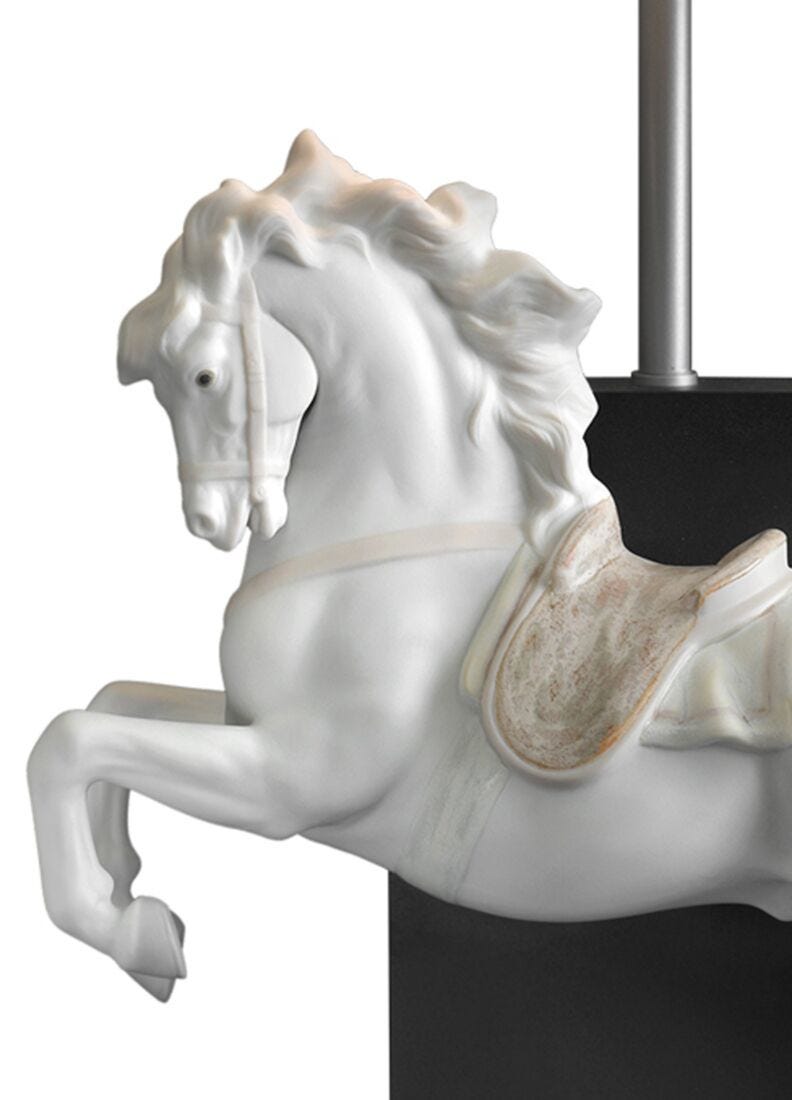 Horse on Pirouette Table Lamp (JP) in Lladró