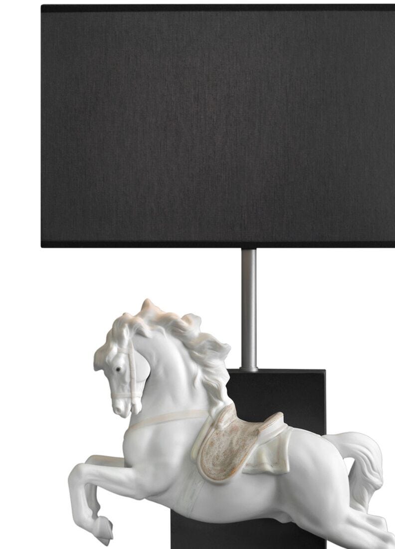 Horse on Pirouette Table Lamp (JP) in Lladró