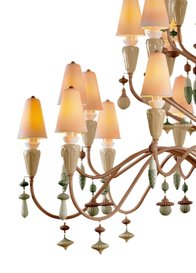 Ivy and Seed 32 Lights Chandelier. Large Model. Spices (CE/UK) in Lladró