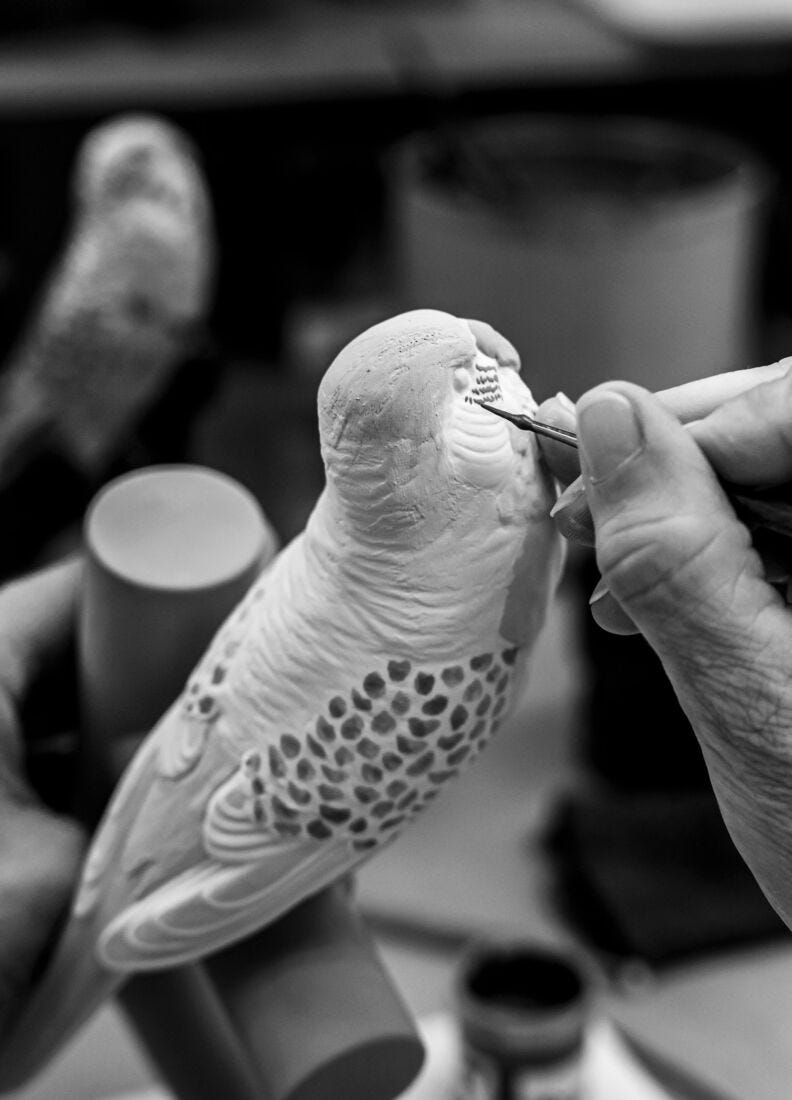 Parrot Table Lamp. (CE) in Lladró