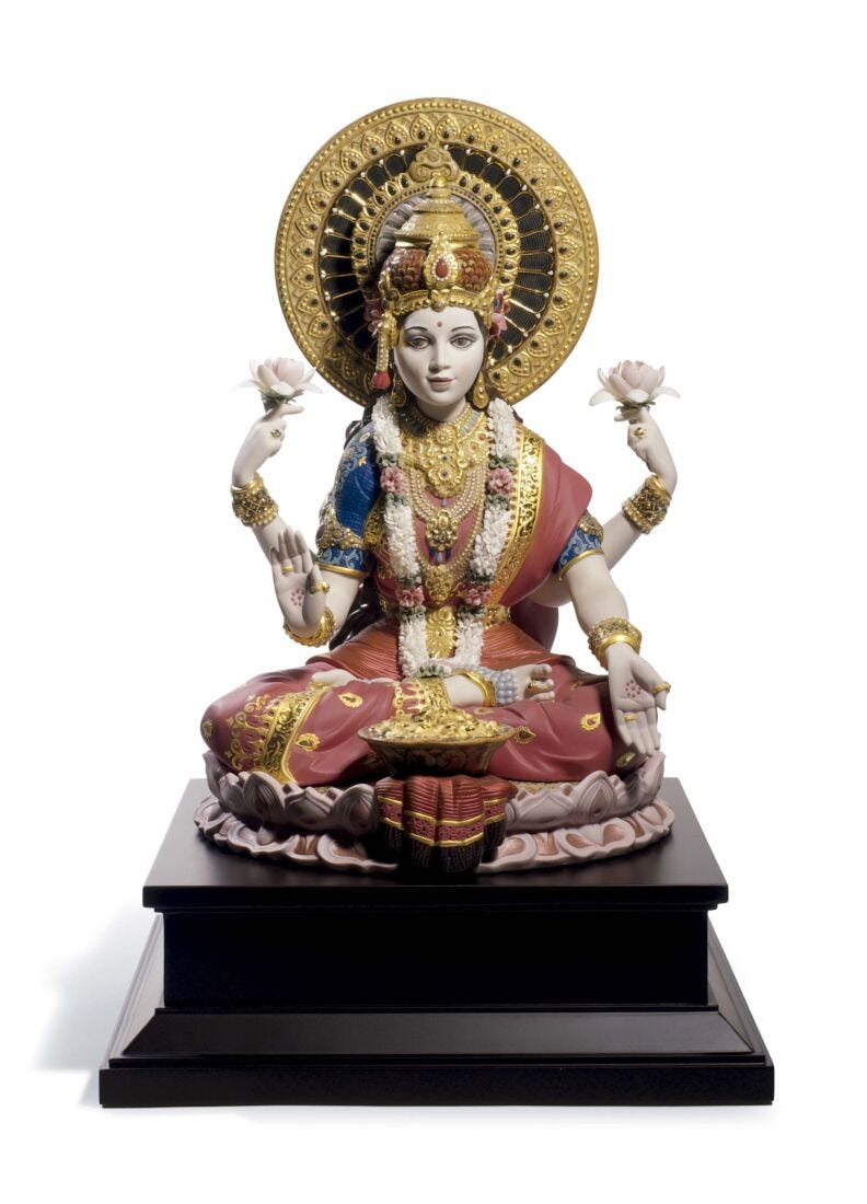 Goddess Lakshmi Type 394 in Lladró