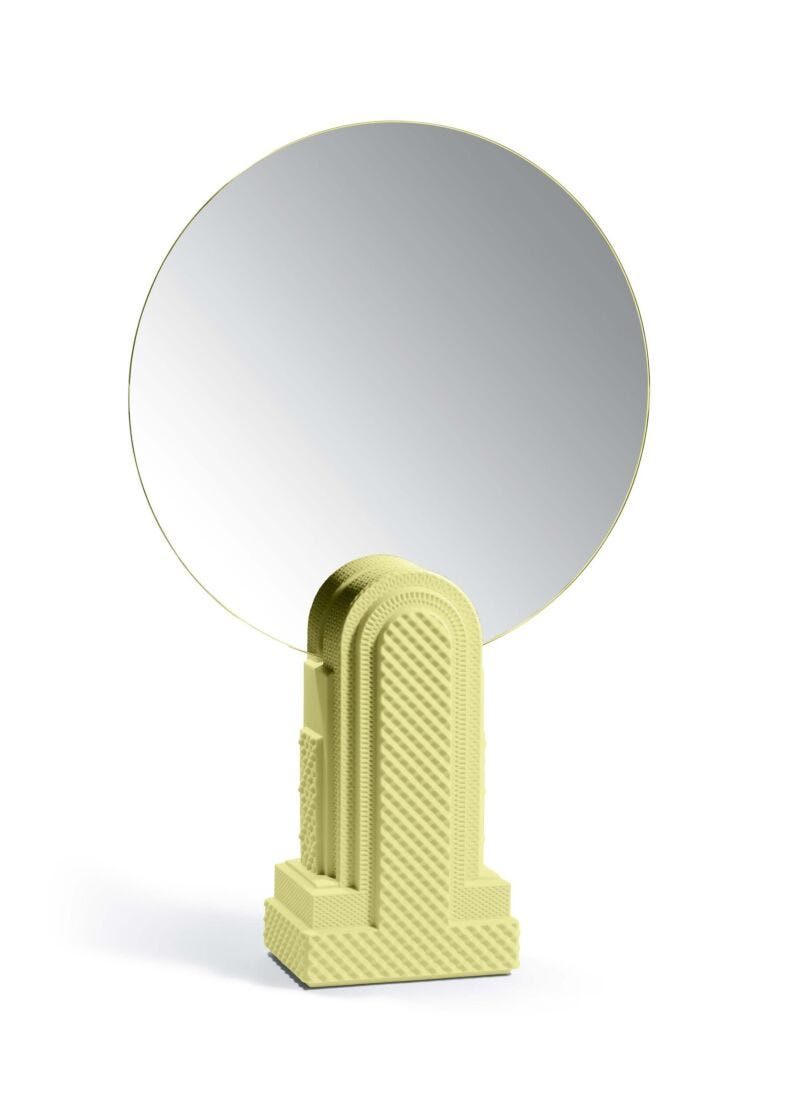 Metropolis - Vanity mirror (dark yellow) in Lladró