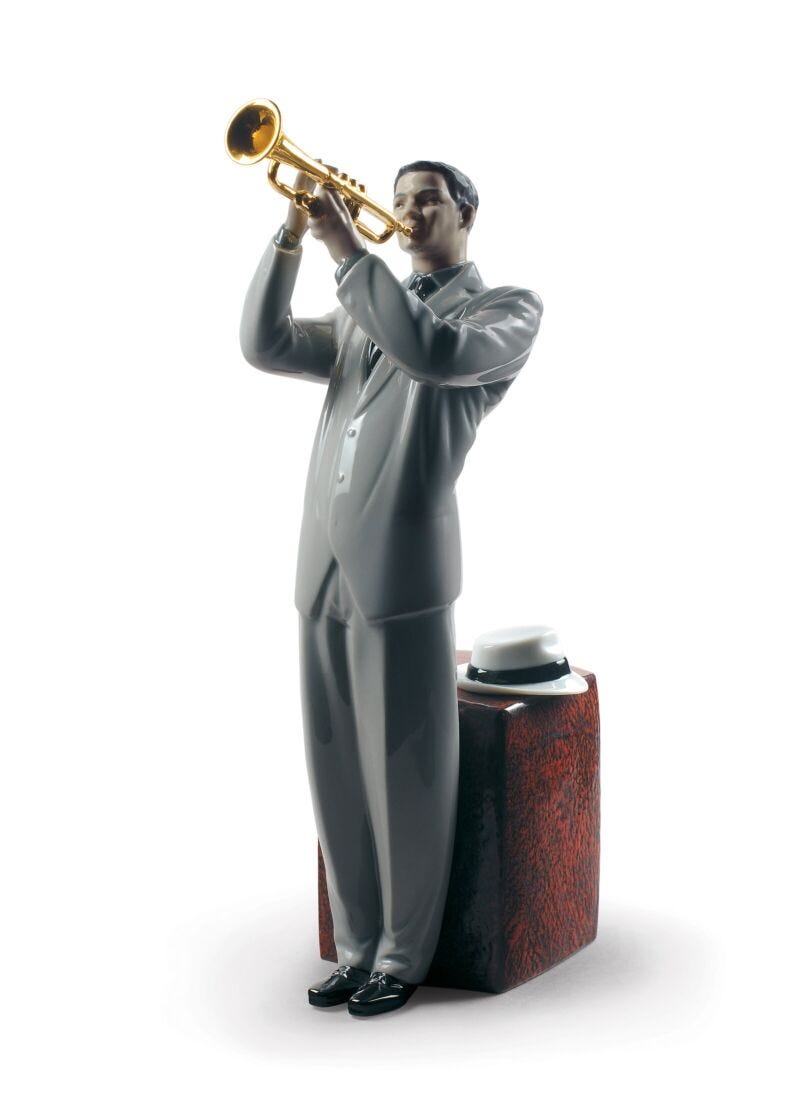 Lladro Jazz Trumpeter Figurine