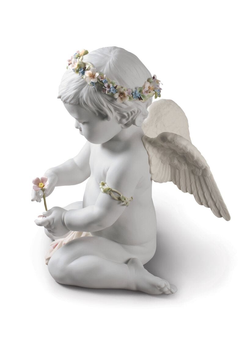 天使の花占い(ライラック) =Limited Edition= - Lladro-Japan