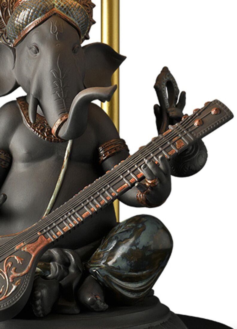 Veena Ganesha Table Lamp (CE) in Lladró