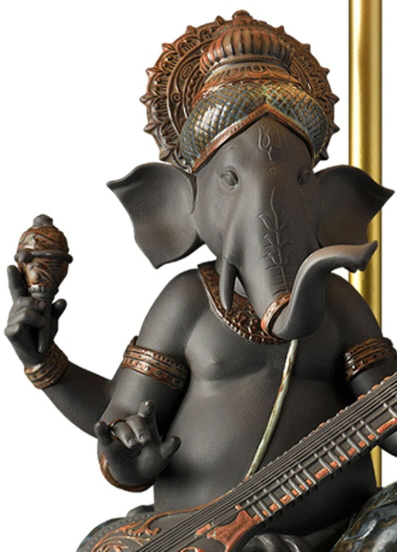 Veena Ganesha Table Lamp (CE) in Lladró