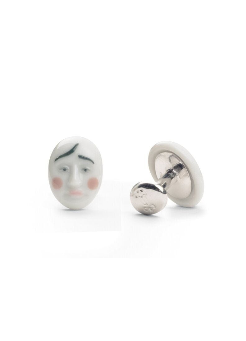 Cufflinks smart clown in Lladró