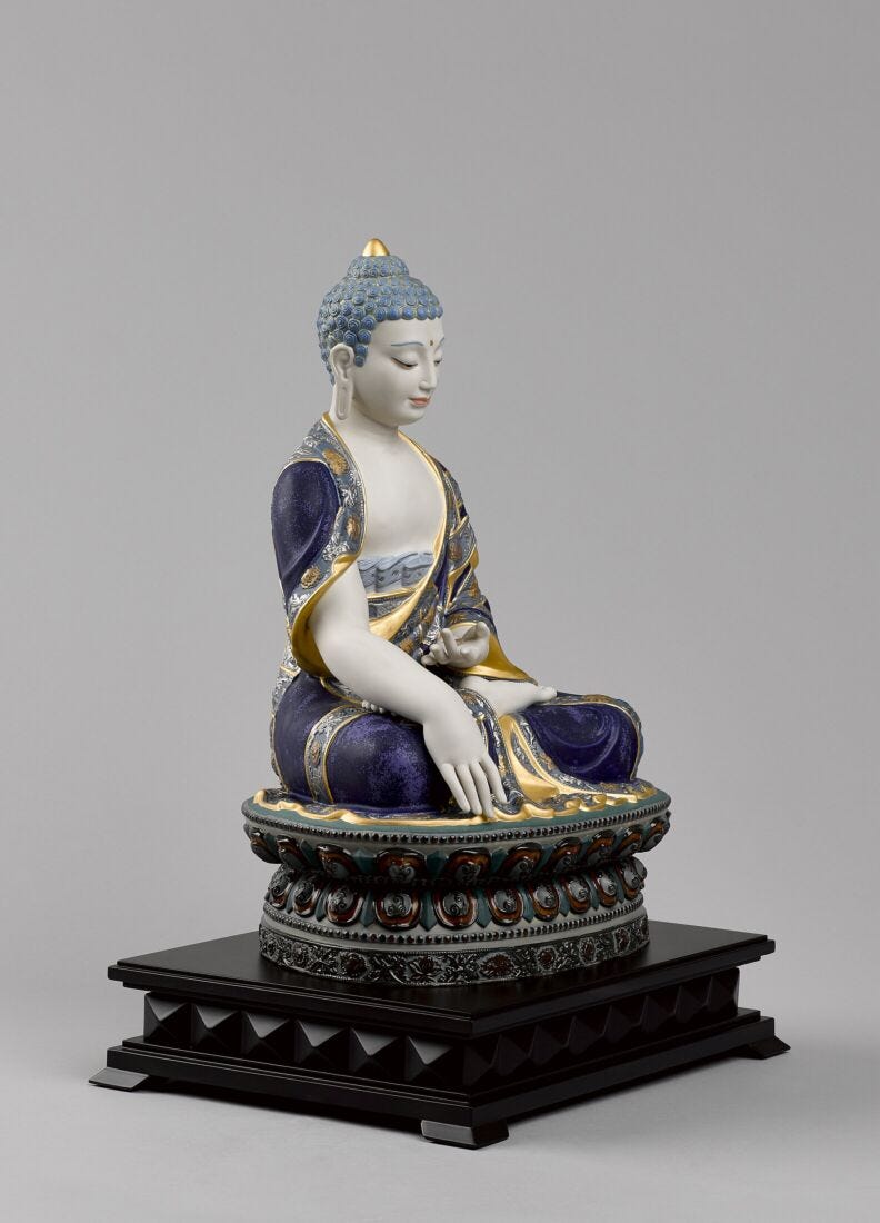 Shakyamuni Buddha Sculpture. Golden Lustre. Limited Edition - Lladro-Europe