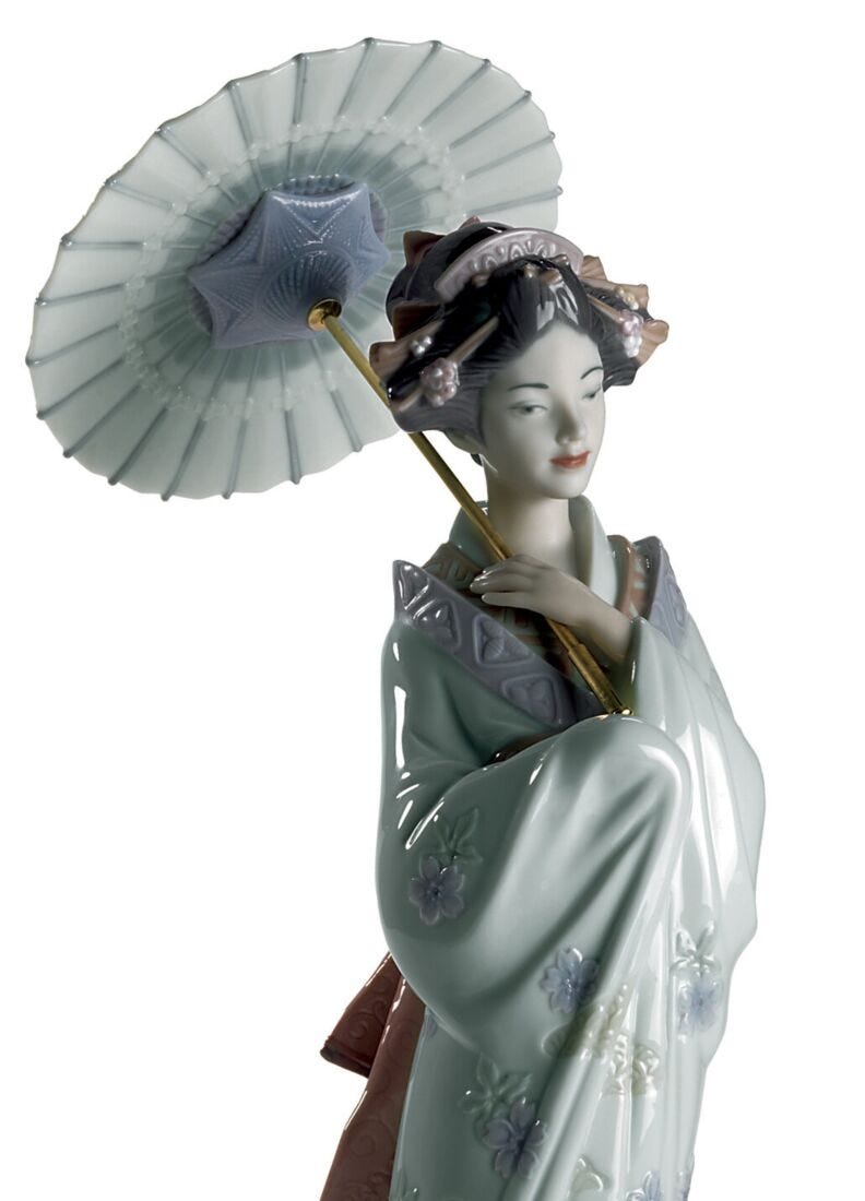 일본 초상화 여자 in Lladró