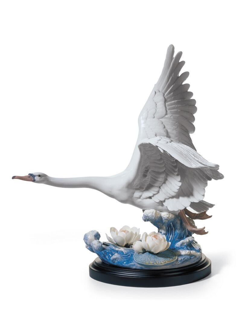 Escultura Gran cisne. Serie limitada en Lladró